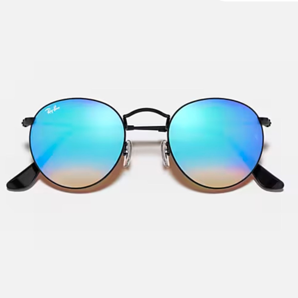 RAYBANS Round Flash Lenses Gradient